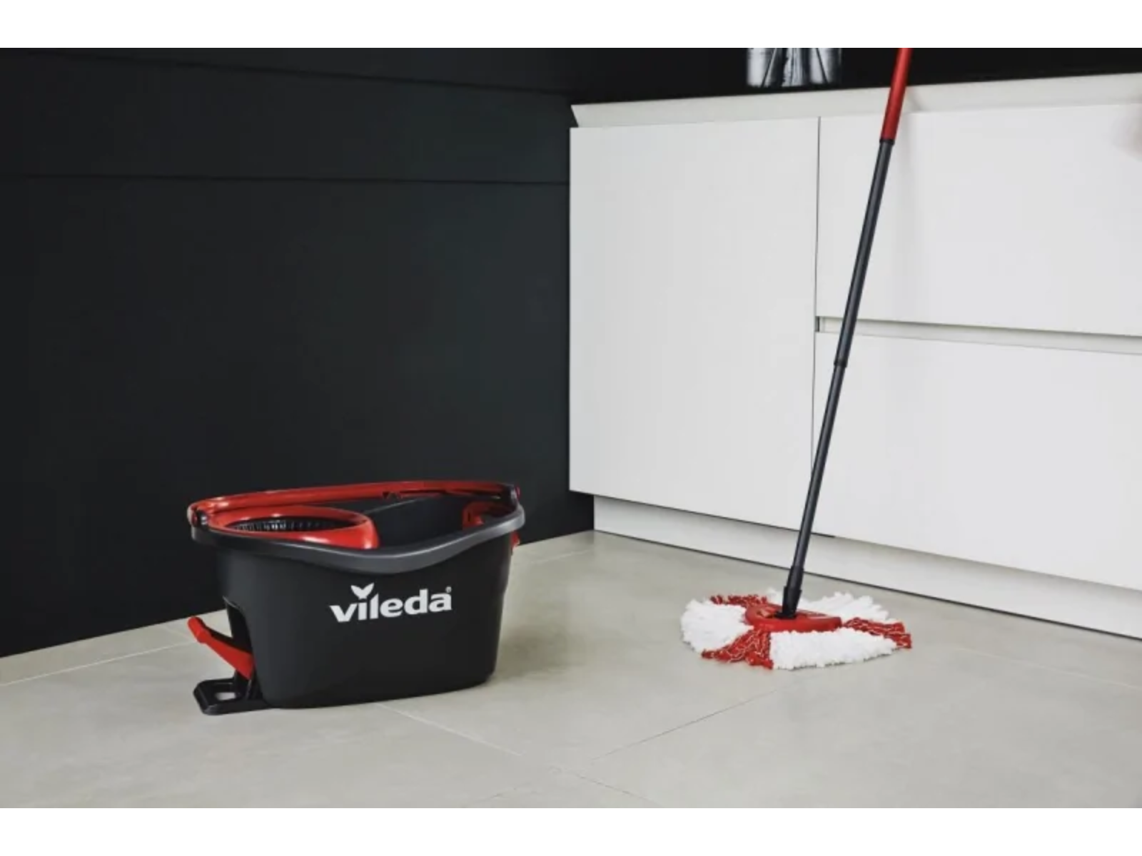 BOX Vileda Mop obrotowy TURBO Easy Wring & Clean 163422
